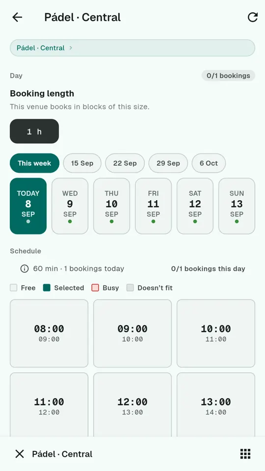 Your customer’s booking