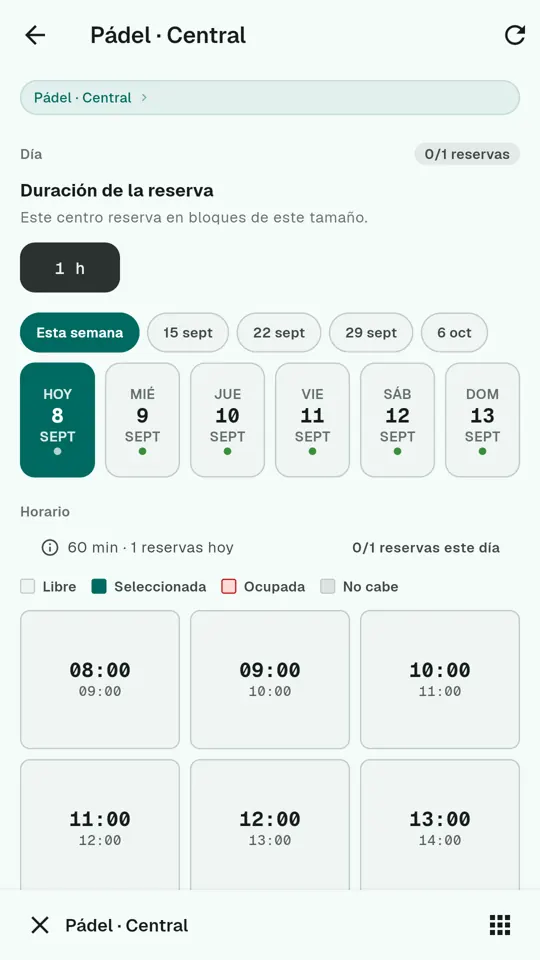 La reserva de tu cliente